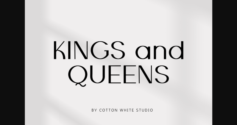 Kings and Queens Font Poster 3