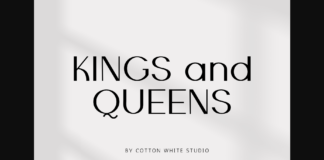 Kings and Queens Font Poster 1