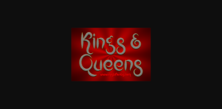 Kings and Queens Font Poster 1