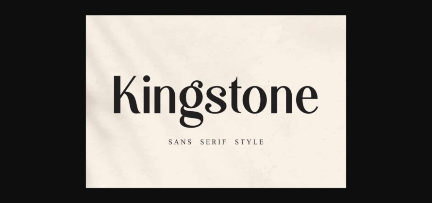 Kingstone Sans Font Poster 3
