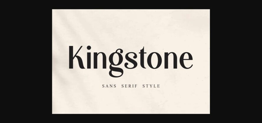 Kingstone Sans Font Poster 1