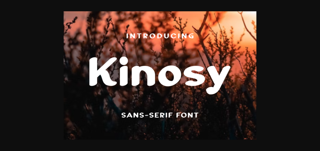 Kinosy Font Poster 3