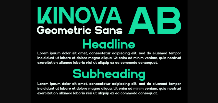 Kinova Font Poster 2