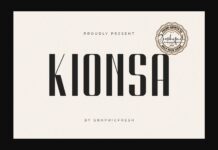 Kionsa Font Poster 1