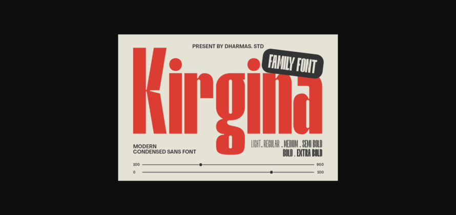 Kirgina Font Poster 3