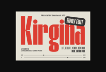 Kirgina Font Poster 1