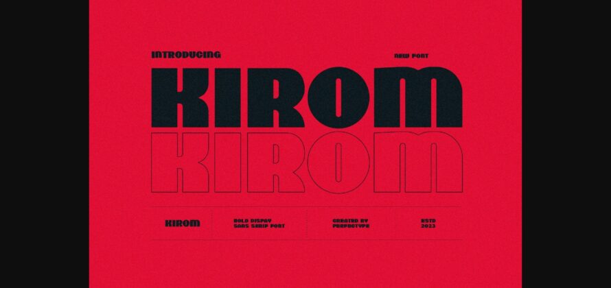 Kirom Font Poster 3