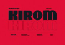 Kirom Font Poster 1