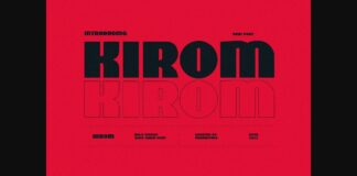 Kirom Font Poster 1