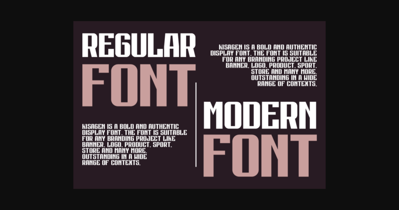 Kisagen Font Poster 4