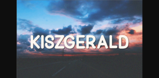 Kiszgerald Font Poster 1