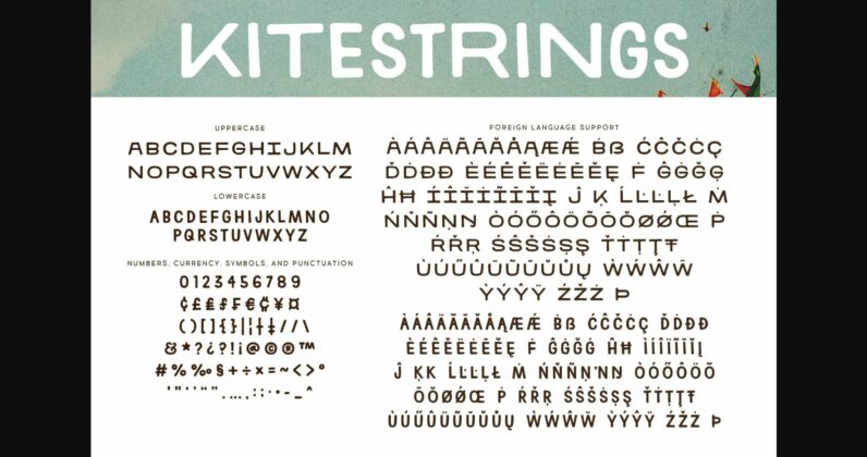 Kitestrings Font Poster 4
