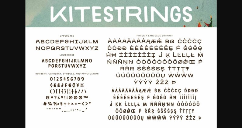 Kitestrings Font Poster 2