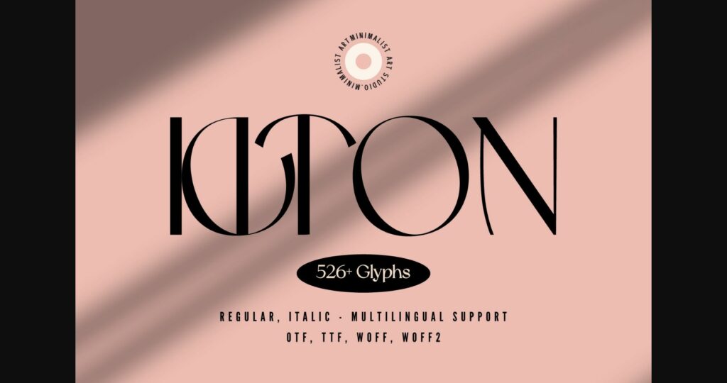 Kiton Font Poster 3