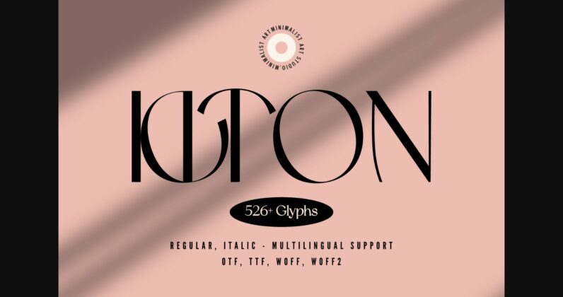 Kiton Font Poster 3