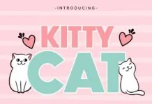 Kitty Cat Font Poster 1