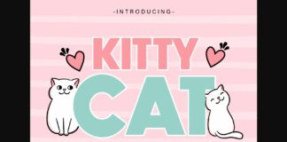 Kitty Cat Font Poster 1