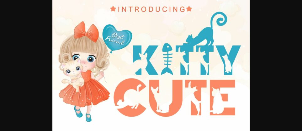 Kitty Cute Font Poster 3