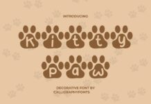 Kitty Paw Font Poster 1
