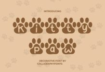 Kitty Paw Font Poster 1