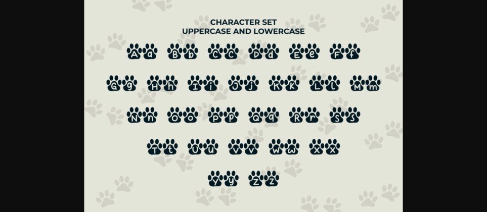 Kitty Paw Font Poster 5