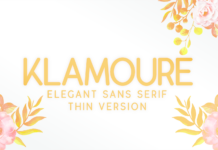 Klamoure Font Poster 1