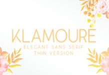 Klamoure Font Poster 1