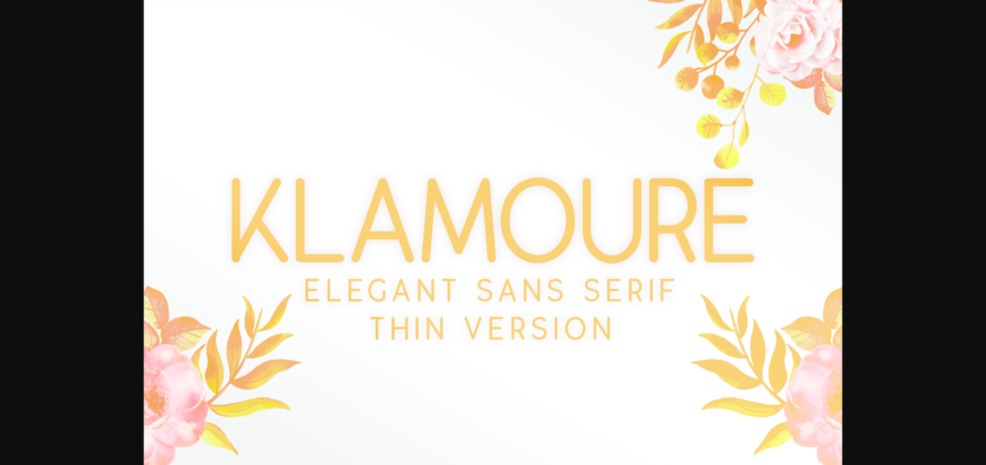 Klamoure Semi Bold Font Poster 3