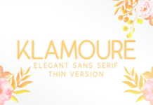 Klamoure Semi Bold Font Poster 1