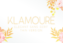 Klamoure Thin Font Poster 1