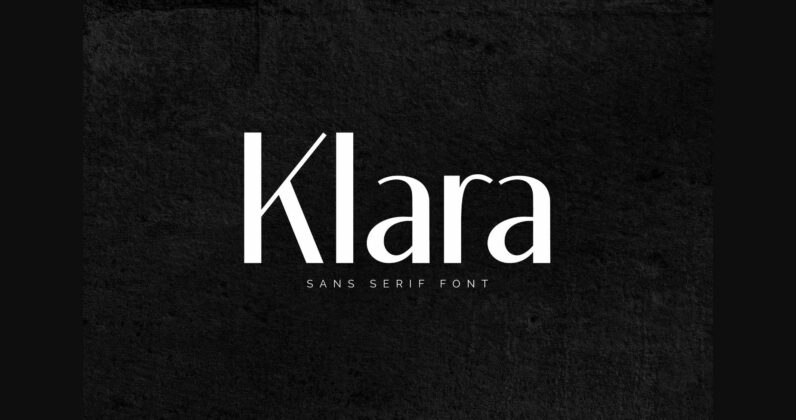 Klara Font Poster 3