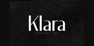 Klara Font Poster 1