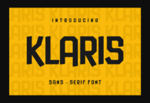 Klaris Font Poster 1