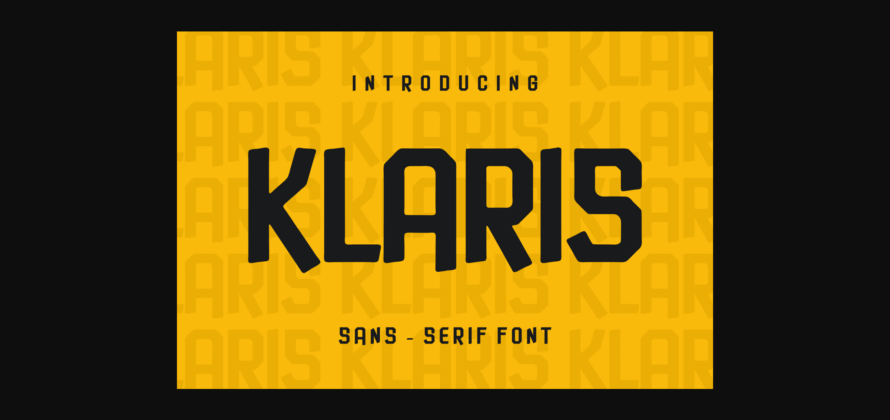 Klaris Font Poster 1