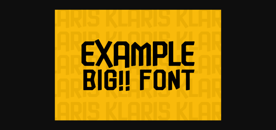 Klaris Font Poster 5