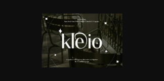 Kleio Font Poster 1