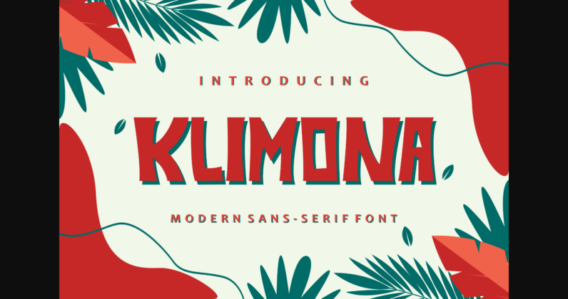 Klimona Font Poster 3