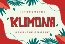 Klimona Font Poster 1