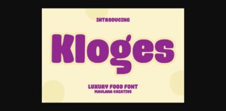 Kloges Font Poster 1