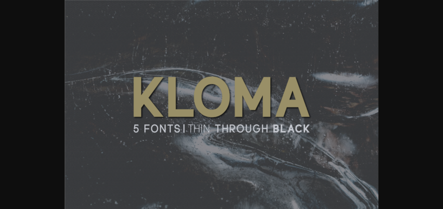 Kloma Font Poster 3