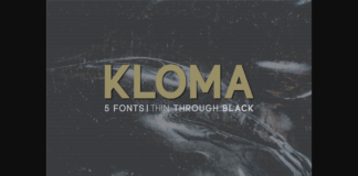 Kloma Font Poster 1