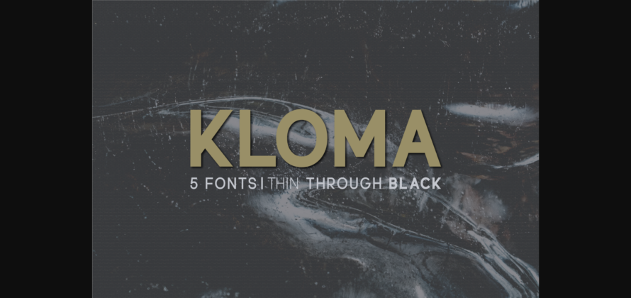 Kloma Font Poster 1