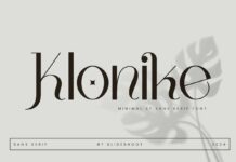 Klonike Font Poster 1