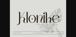 Klonike Font Poster 1