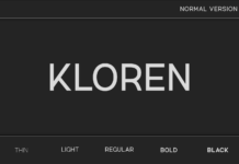 Kloren Font Kloren Font Poster 1
