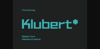 Klubert Font Poster 1