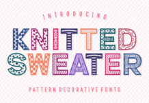 Knitted Sweater Font Poster 1