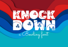 Knock Down Font Poster 1