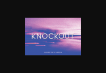 Knockout Font Poster 1