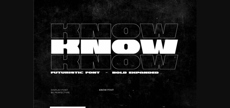 Know Font Poster 3